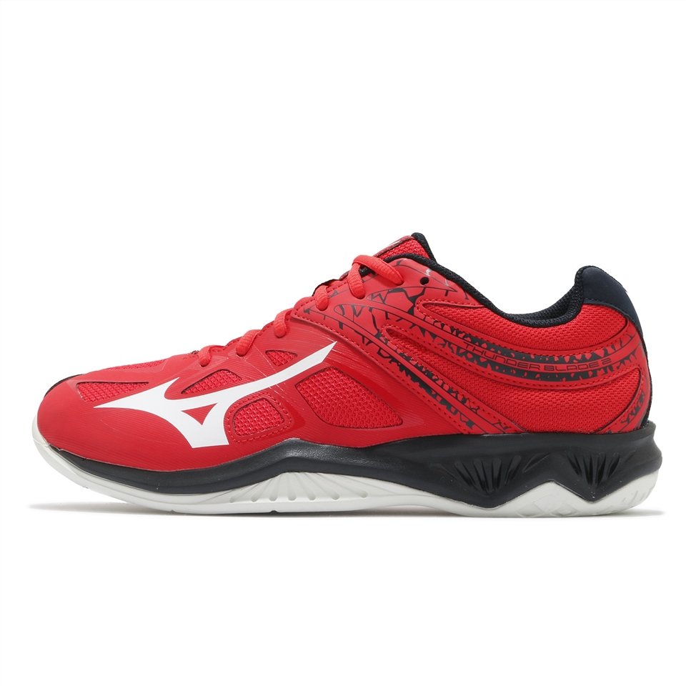 Giày cầu lông THUNDER BLADE 2 Mizuno V1GA197063 chính hãng dành cho nam, mẫu mới, đế kếp, chống lật cổ chân - Tặng tất thể thao Bendu