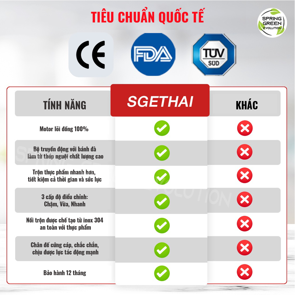 Máy Trộn Thực Phẩm, Máy Đánh Trứng, Máy Nhào Bột EM30 (Loại 30L). Máy Dùng Cho Hộ Kinh Doanh, Gia Đình, Sản Xuất Công Nghiệp. Nhập Khẩu Chính Hãng Thailand