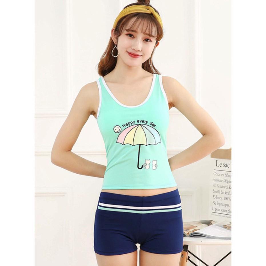 Đồ Bơi Xinh Cho Teen FreeSize Từ 30Kg-40Kg AT124 Shop Mây Bikini Áo Tắm