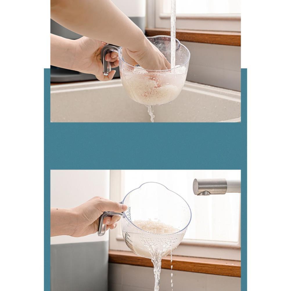 Thùng đựng gạo 12kg kèm cốc vo gạo tiện dụng giao màu ngẫu nhiên