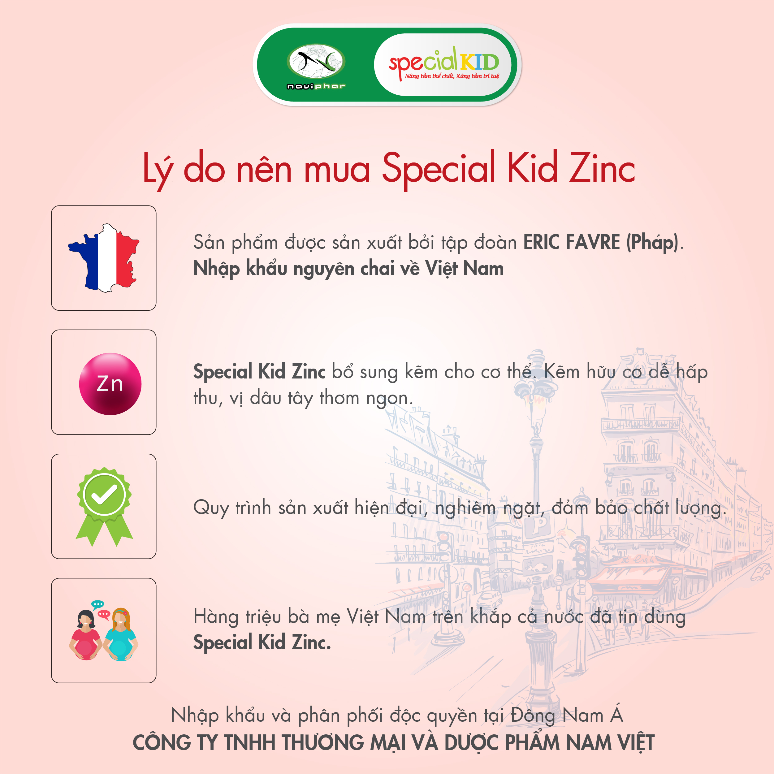 TPBVSK Special Kid Zinc - Bổ sung Kẽm cho cơ thể, hỗ trợ tăng cường sức đề kháng (125ml) [Siro – Nhập khẩu Pháp]