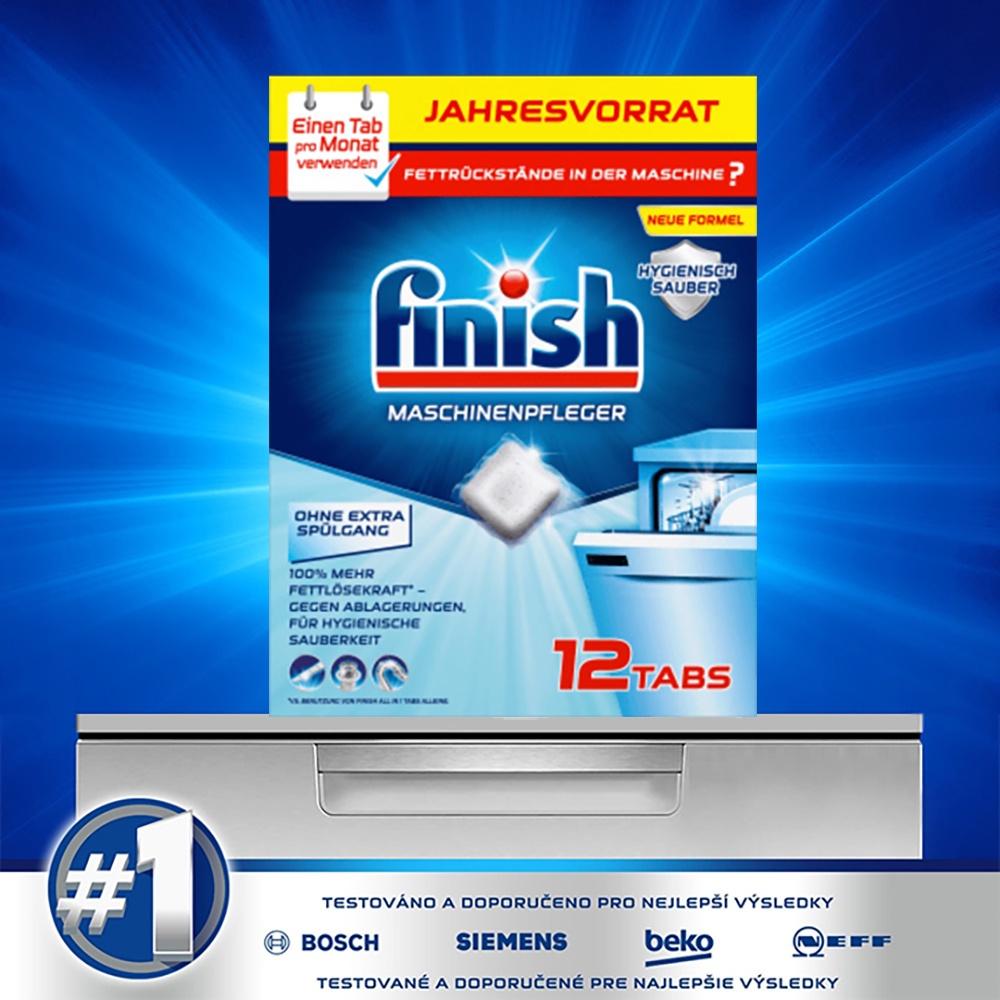 Combo 2 hộp 12 viên vệ sinh máy rửa bát Finish nhập khẩu Châu Âu Dishwasher Cleaner (2x12viên)