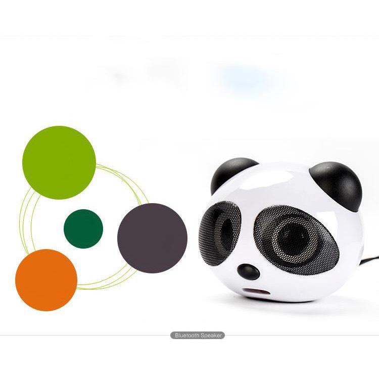 Loa nghe nhạc hình gấu trúc ngộ nghĩnh,Loa máy tính mini gấu trúc Panda để bàn cao cấp âm thanh chuẩn stereo chất lượng