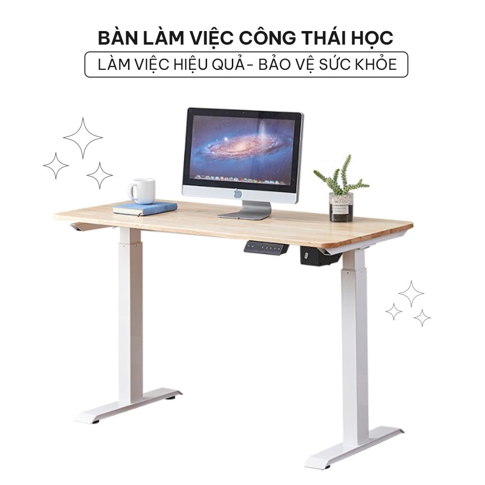 Chân bàn nâng hạ độ cao DESKI phù hợp mặt bàn 1m2-1m8