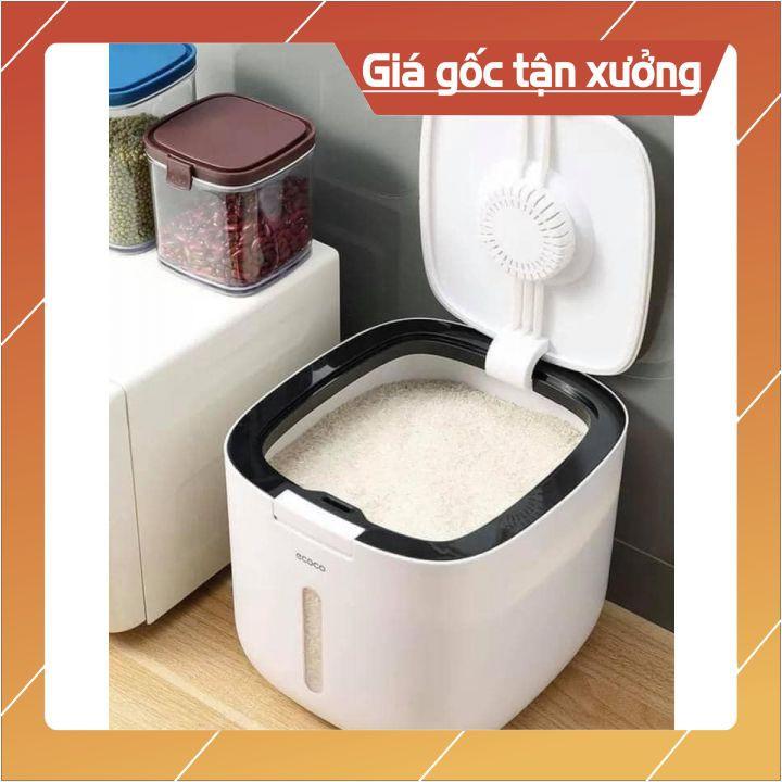 Thùng đựng gạo Ecoco thông minh chống ẩm cao cấp dung tích 10L