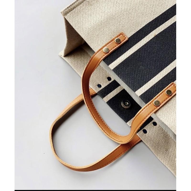 Túi vải Hàn Quốc mẫu mới nhất vải canvas cực bền tiện dụng