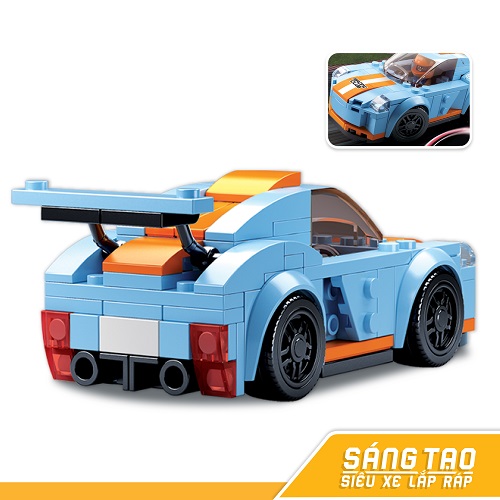Đồ chơi lắp ráp xe đua tốc độ cao Tinitoy YY686813 - 148 mảnh