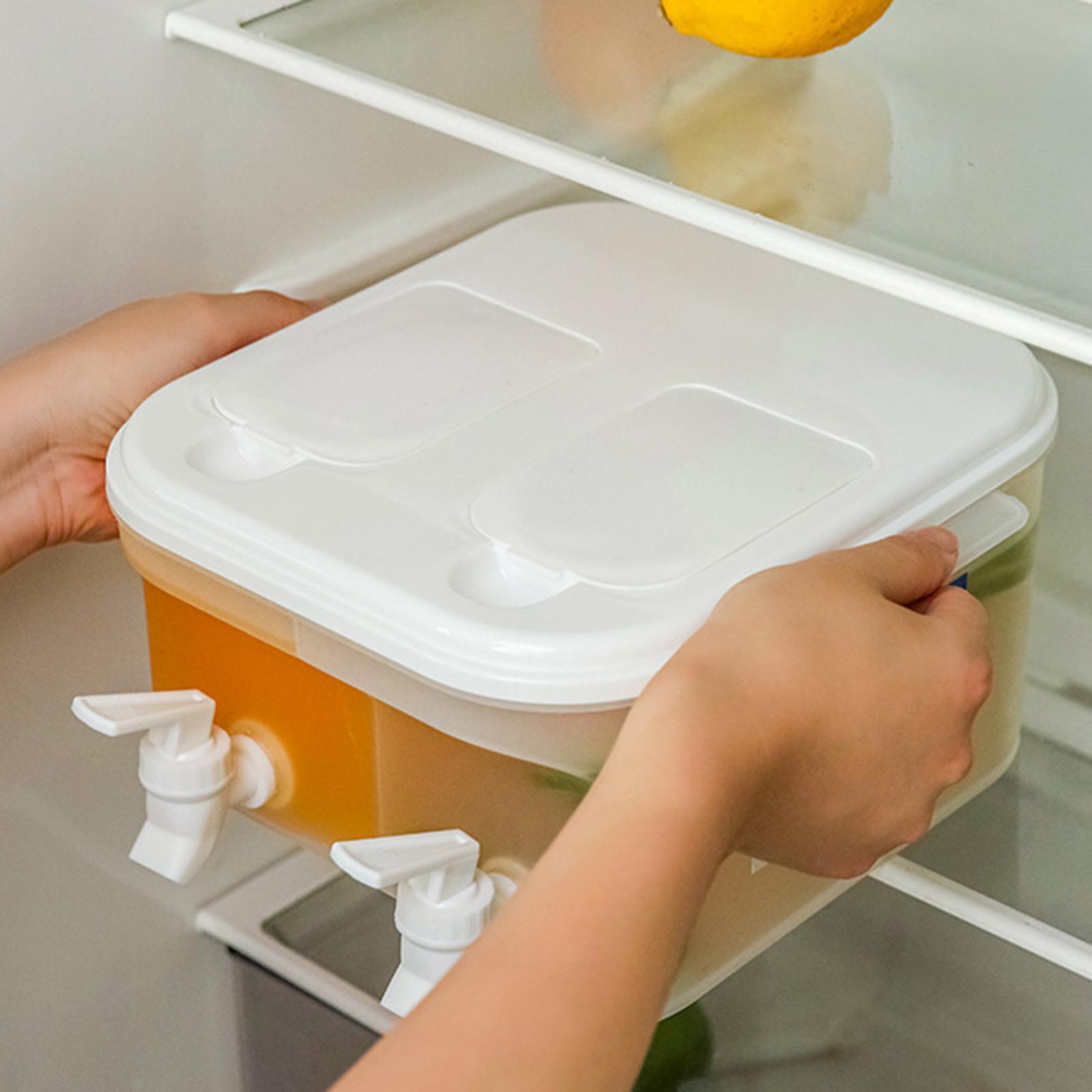 5L Beverage Dispenser Water Drink Bucket With Lid and Faucet Refrigerator