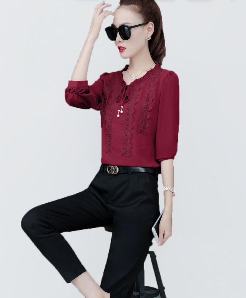 Áo sơ mi phôi ren ngục BY6355BY