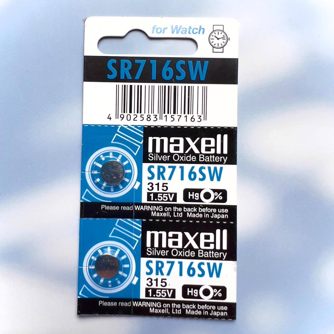 Pin Maxell Nhật Bản SR716SW / 315 Hàng Chính Hãng Made in Japan