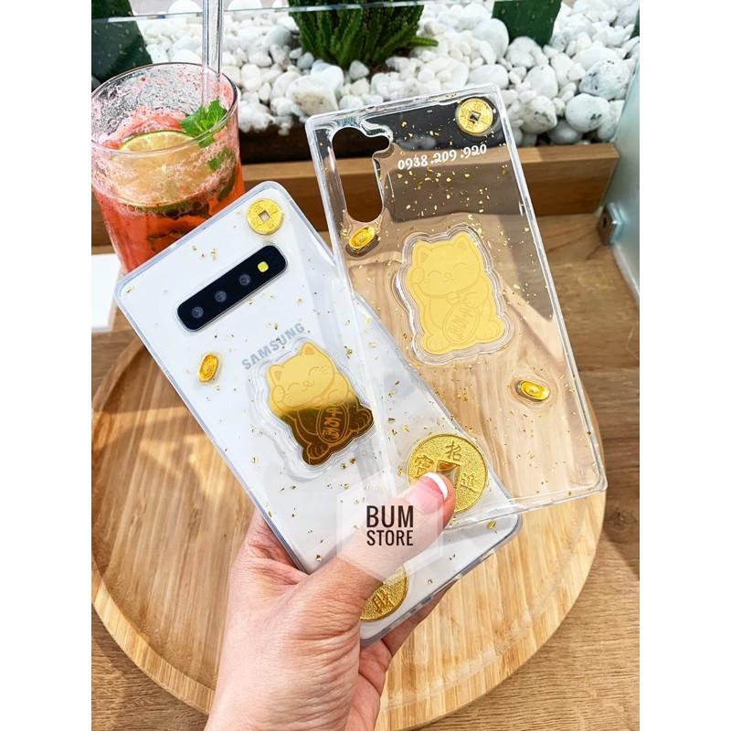 Ốp lưng dẻo mèo thần tài cho samsung galaxy Note 10 plus / Note 10 / S10+ / S10 / Note 9 / Note 8 / S9+ / S8+