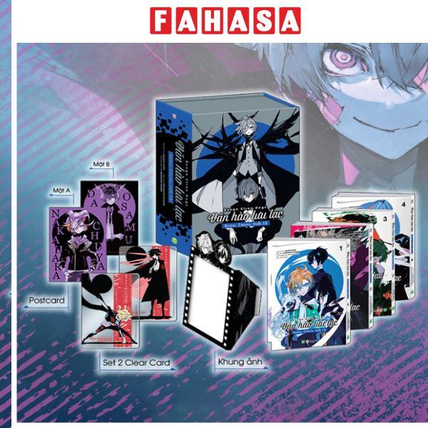 Sách - Boxset Manga Văn Hào Lưu Lạc - Dazai, Chuya, Tuổi 15 (Hộp 4 Tập) - Bản Đặc Biệt - Tặng Kèm 1 Postcard 2 Mặt + 2 Clear Card Hình Nhân Vật + 1 Khung Ảnh