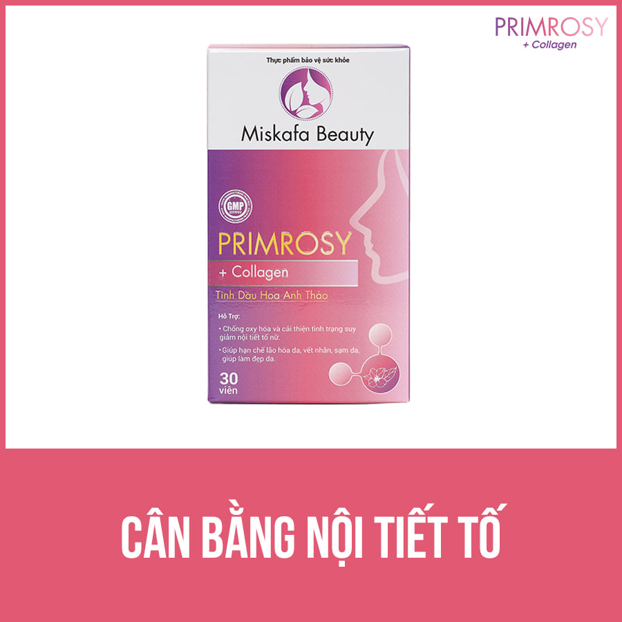 Viên uống nội tiết tố nữ Primrosy Collagen 3 trong 1