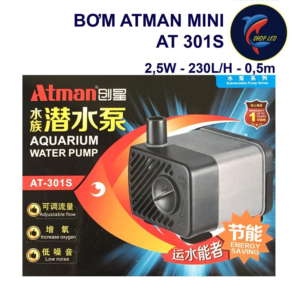 Máy bơm Atman 301S - Bơm hồ cá cảnh - bể thủy sinh - phụ kiện hồ cá kiếng - shopleo