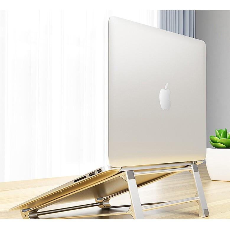 P5 Giá đỡ macbook laptop từ nhôm kê 2 in 1 kê tản nhiệt kiêm đế dựng cho macbook ipad surface chính hãng