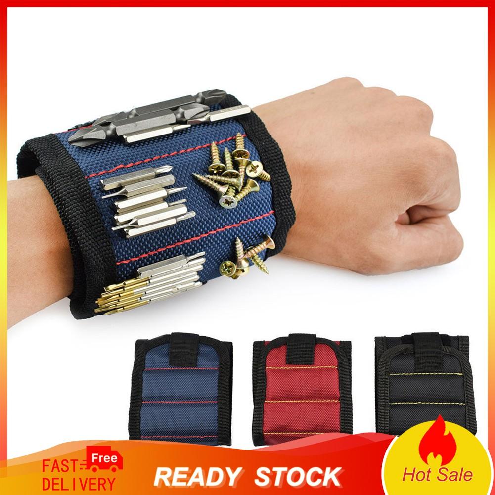 Túi đeo cổ tay nam châm đựng dụng cụ sửa chữa đinh vít tiện lợi