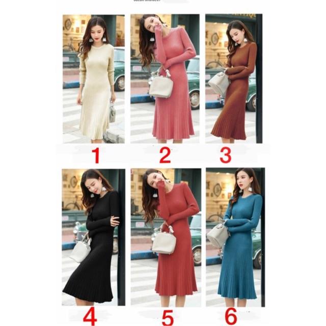 Váy len dáng xoè loại đẹp Quảng Châu