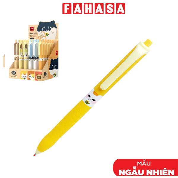 Bút Gel Khô Nhanh 0.5 mm - Deli EG07C-BK - Mực Đen (Màu Thân Bút Giao Ngẫu Nhiên)
