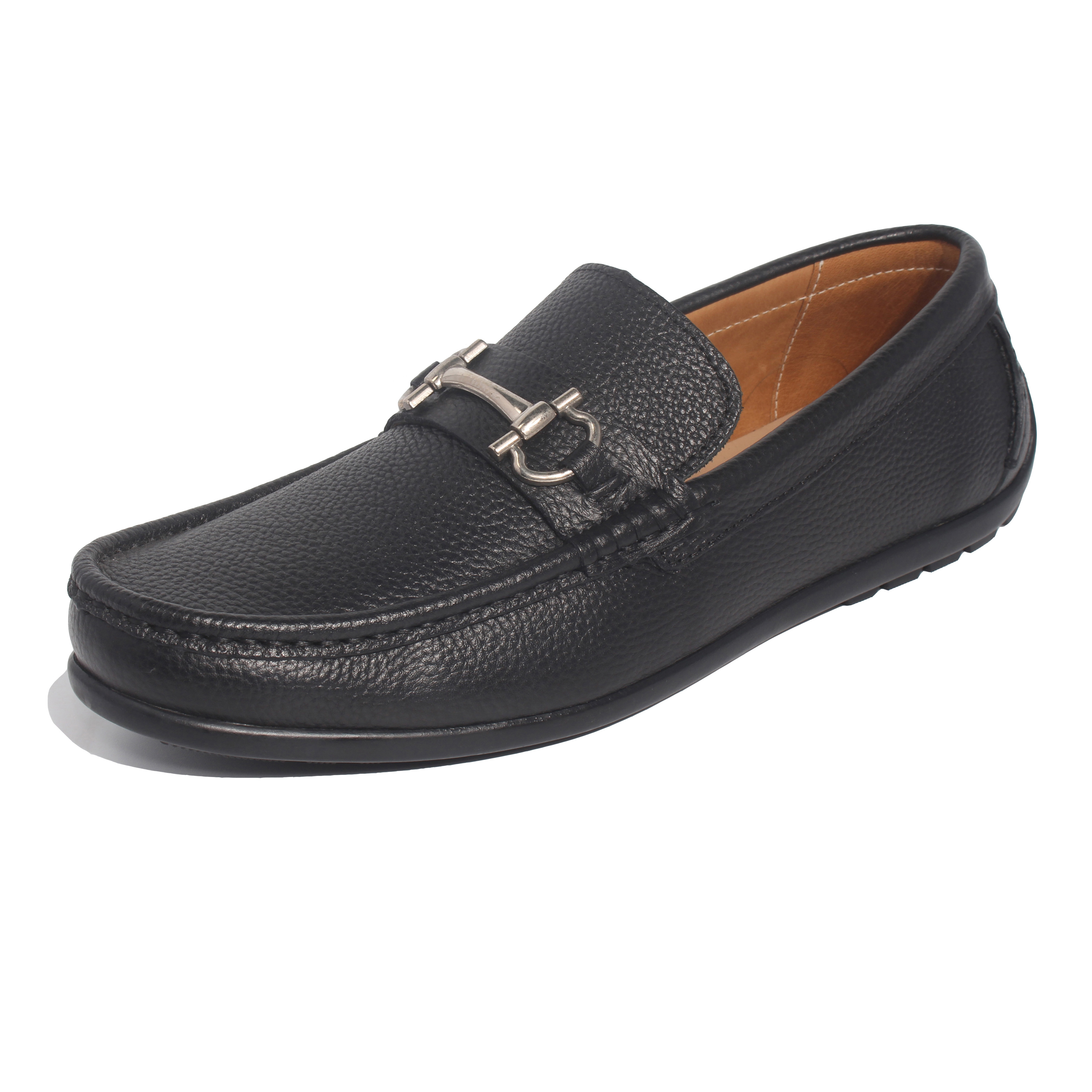 Giày Lười Banuli Nam Da Bê Italian HMOCA05 Horse Bit Slip-Ons Shoes (Da Mềm Dẻo, Đế Siêu nhẹ, Bảo Hành Trọn Đời)