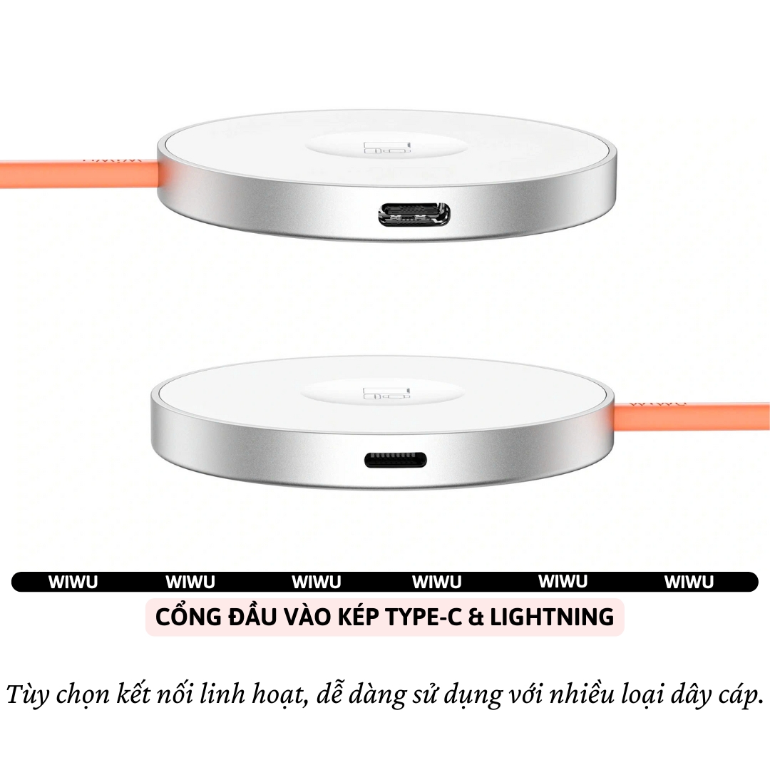 Đế Sạc không dây từ tính nam châm N52 sạc nhanh 15W hiệu WIWU Wi-W037 3in1 magnetic cho điện thoại cho iPhone tai nghe cho Airpods / cho Apple Watch cổng USB-C/L - Chip AI an toàn sạc, sạc cho iPhone 16 15 14 13 12 Pro Max Plus - Hàng nhập khẩu