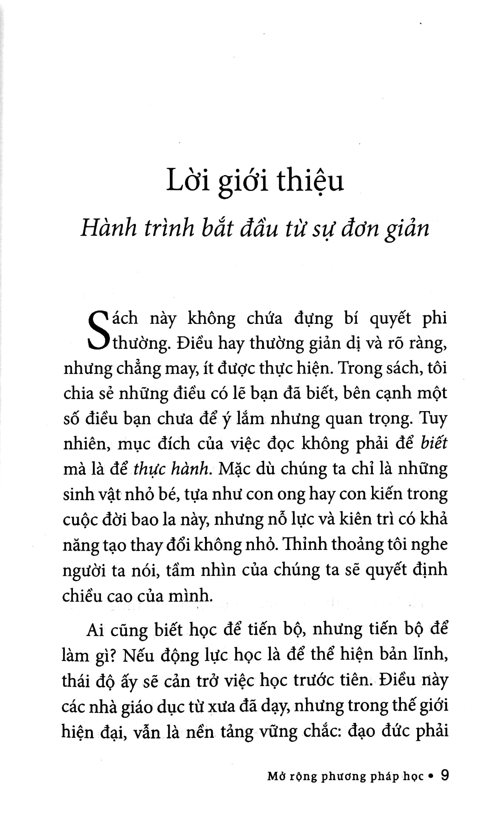 Mở Rộng Phương Pháp Học