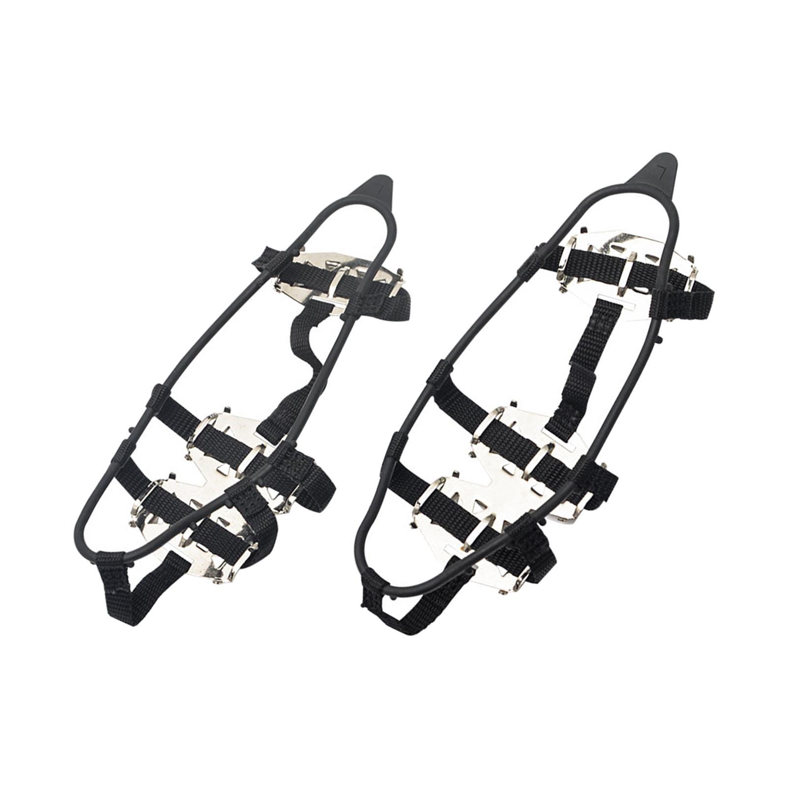 Ice Snow Crampons Snow Grips 24 Tooths Traction System Shoe Cover Crampon for Snow Boot Fishing Outdoor Walking