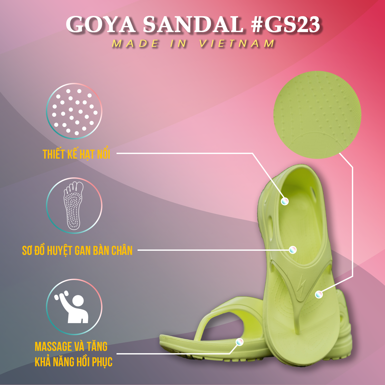 [HOT] Dép Thể Thao Cao Cấp Goya Sandal GS23 - Màu Neon