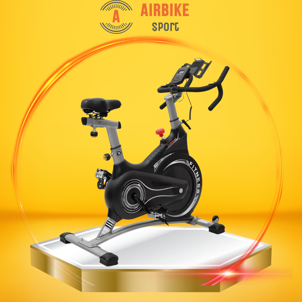 Xe Đạp Tập Thể Dục Tại Nhà Airbike Sports MK332 phanh từ kháng không bị mài mòn như dây curoa