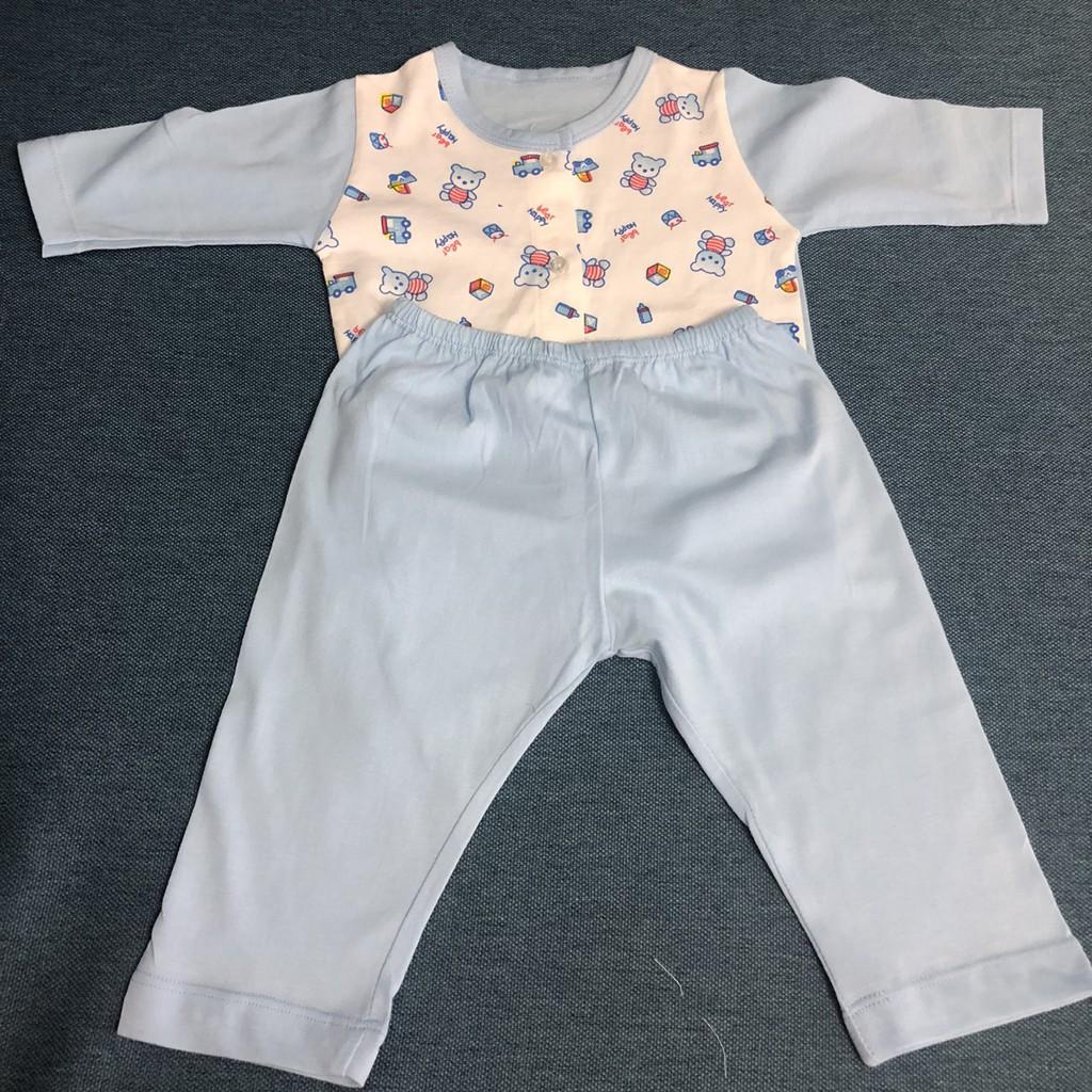 Đồ bộ dài tay cho bé gái 100% cotton