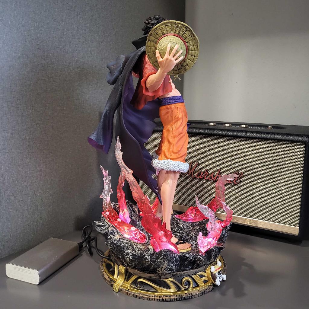 Mô hình Luffy tứ hoàng 2 đầu 37 cm có LED