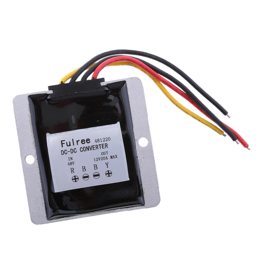 Waterproof DC/DC Converter 48V Step Down to 12V/20A 12V 20A 240W Power Supply Module