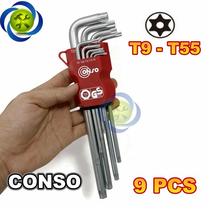 Bộ lục giác sao có lỗ Conso WTMD0309 9 cây T9-T55