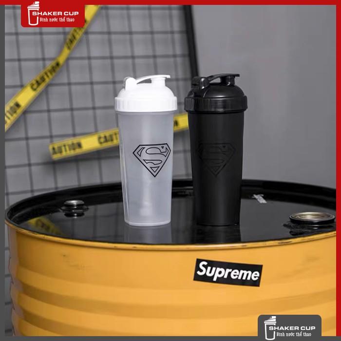 Bình lắc tập gym bình thể thao shake bottle Super Hero