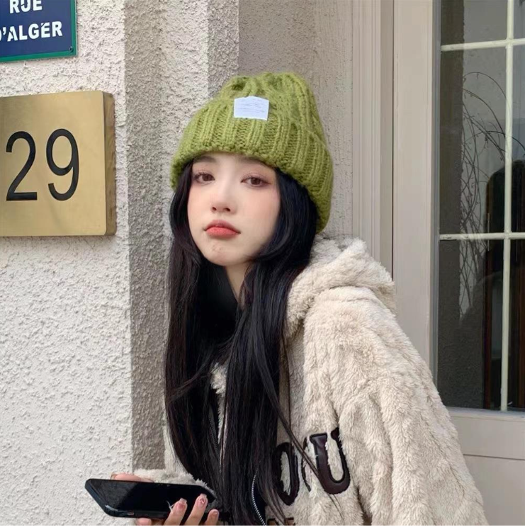 Mũ len nữ kiểu văn thừng Hàn Quốc cá tính đi chơi chụp ảnh chùm tai đẹp, nón beanie thời trang thu đông giá rẻ
