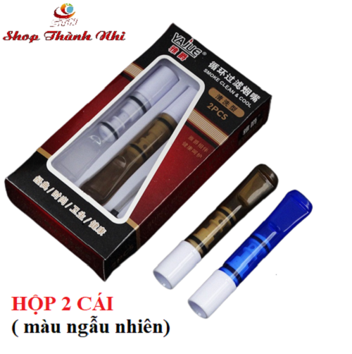 Hộp 2 tẩu thuốc nhựa dẻo kiêm đầu lọc thuốc bảo vệ sức khỏe, Shop Thành Nhi STN7844