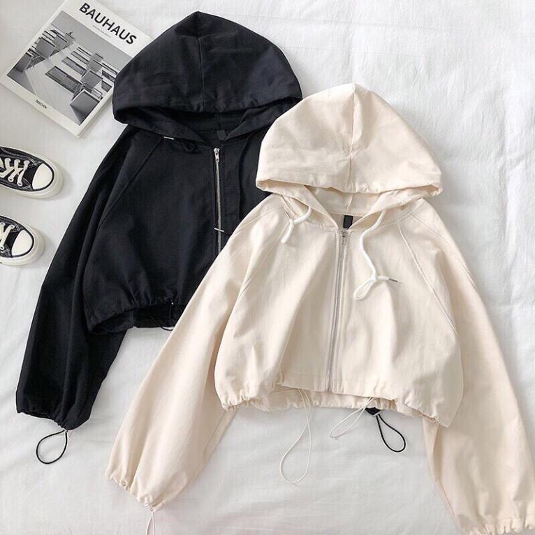 Áo khoác dù CROPTOP 2 lớp hàng chuẩn shop loại 1