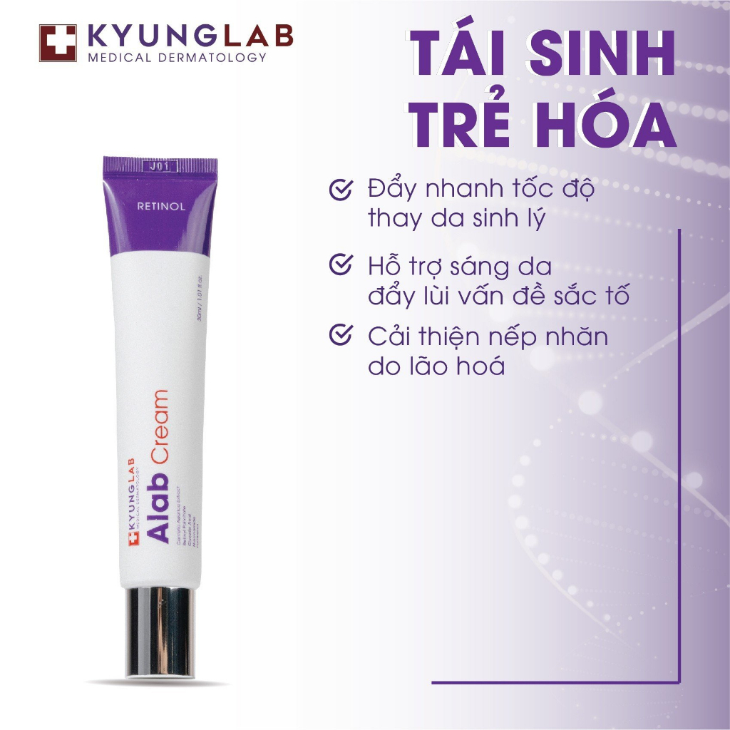 Kem dưỡng thế hệ mới Retinol Alab Cream 30ml phục hồi dưỡng trắng da ngừa mụn