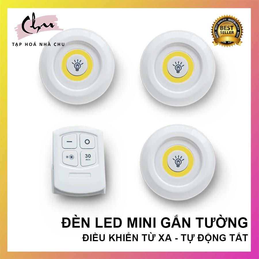 Đèn Led Mini Dán Tường Đa Năng 2 Chế Độ Ánh Sáng Kèm Điều Khiển Từ Xa Có Chức Năng Hẹn Giờ