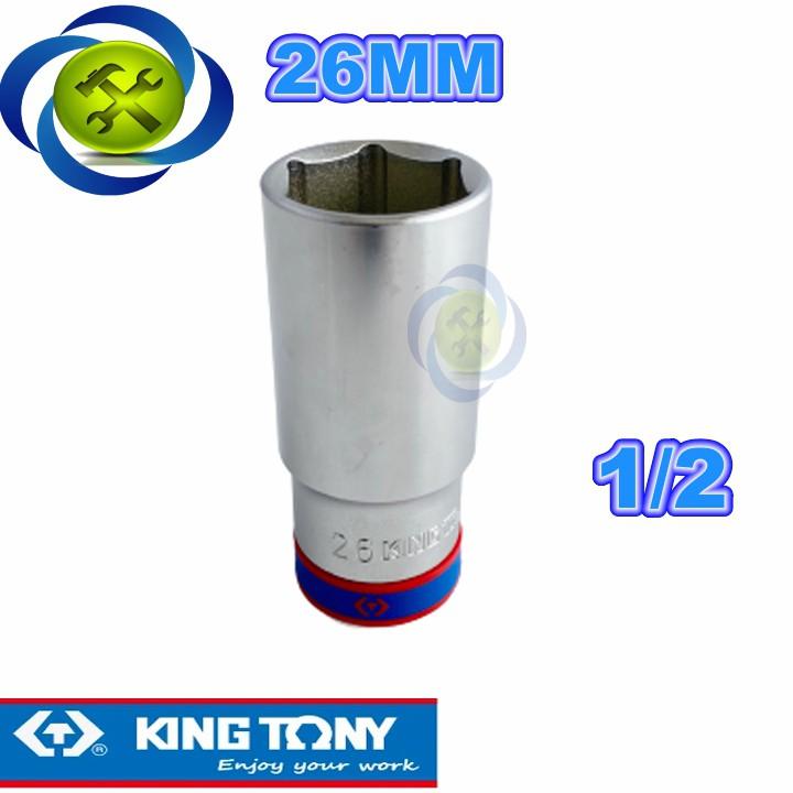 Tuýp trắng dài 23mm Kingtony 423523M 1/2 loại 6 cạnh