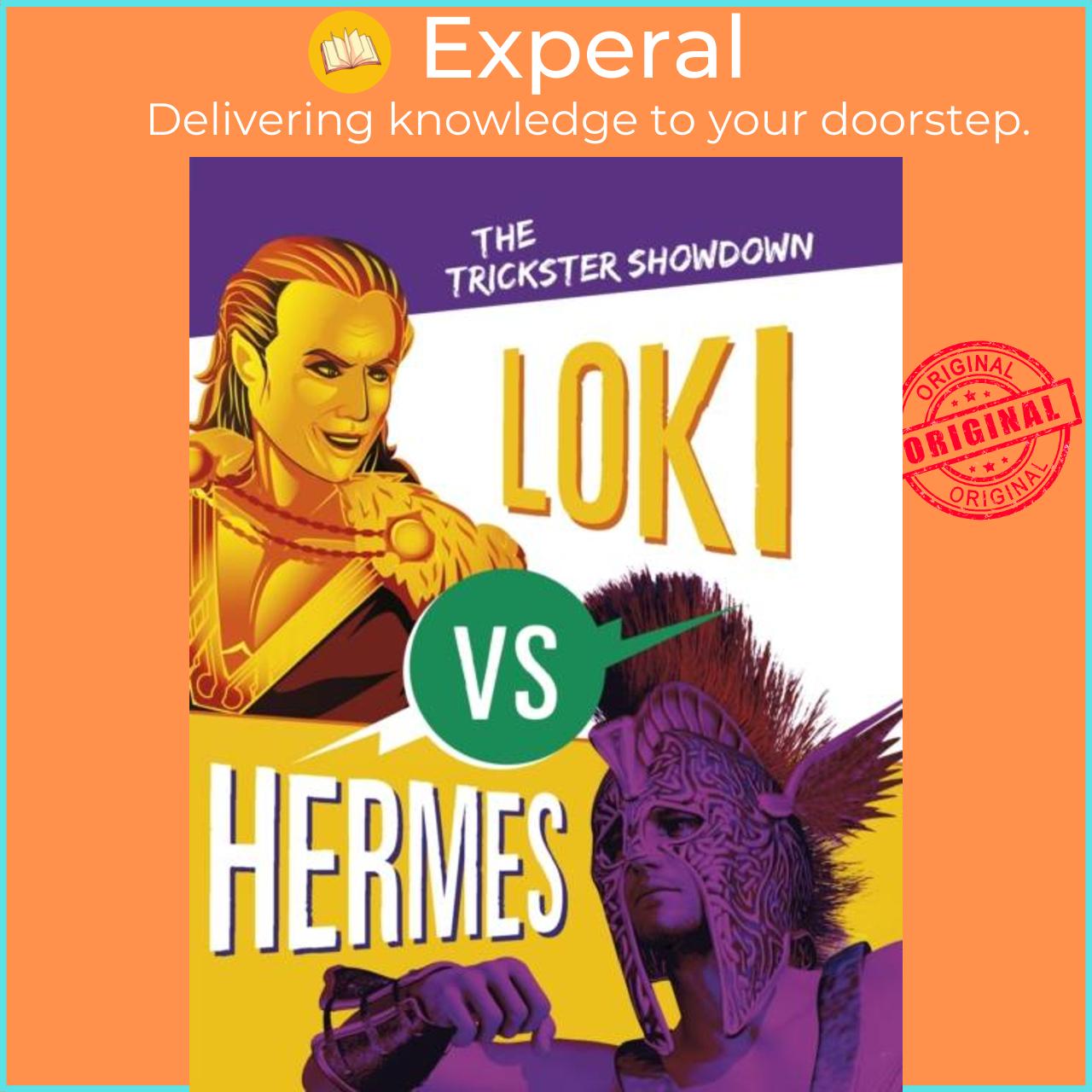 Sách - Loki vs Hermes - The Trickster Showdown by Claudia Oviedo (UK edition, hardcover)