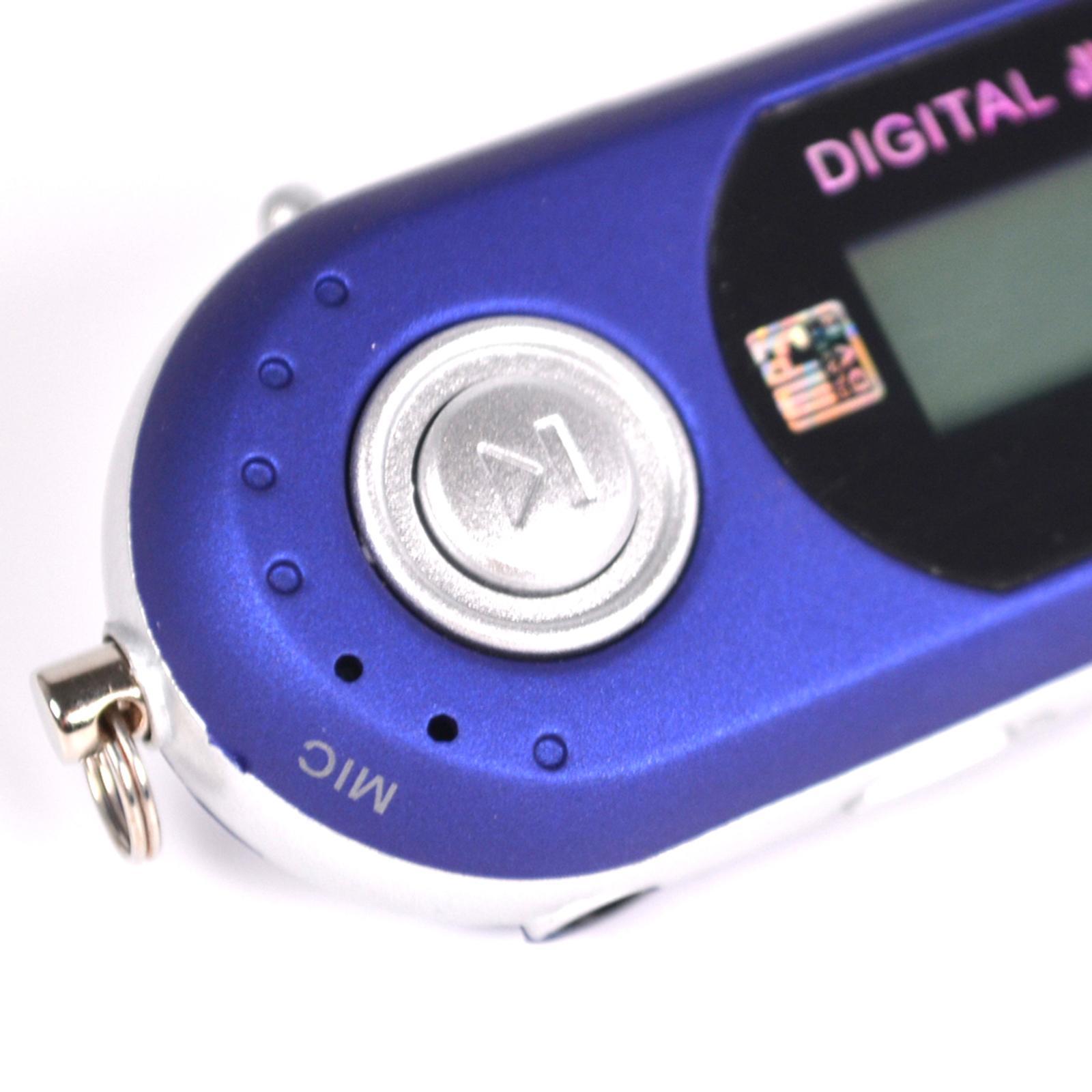 8GB USB 2.0 Portable USB MP3 Music Player Digital LCD Screen Blue