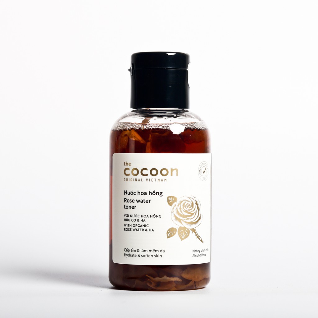 Nước hoa hồng Cocoon Rose Water Toner 140ml không cồn , cấp ẩm và làm mềm da