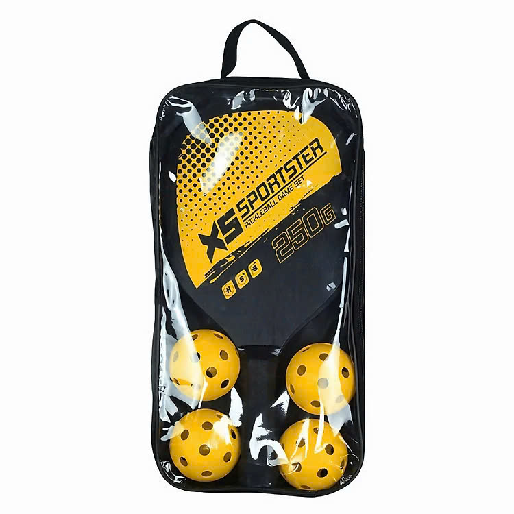 Bộ 2 Vợt Pickleball Sợi Cao Cấp + Kèm Túi Chống Sốc Và 4 Bóng