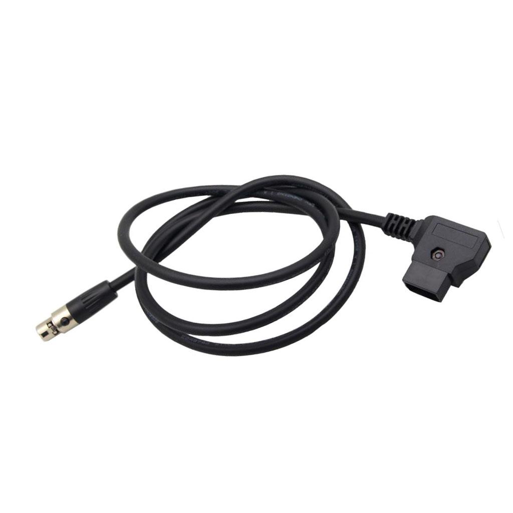 D Tap Male to 4 Pin Mini XLR Female Adapter Power Cable For Camera TVlogic Monitor