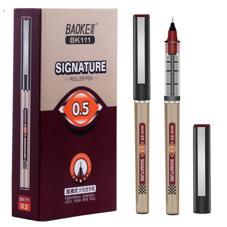Combo 5 Bút gel kí tên 0.5mm- Signature Baoke BK111