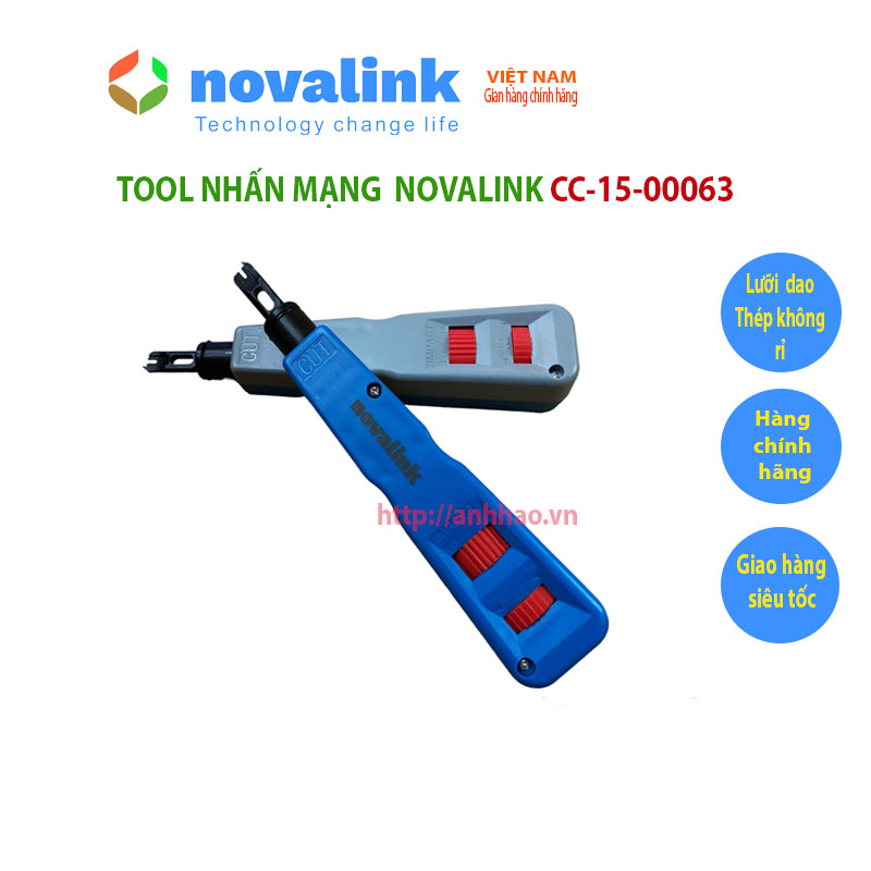 Tool nhấn mạng Novalink CC-15-00063 cao cấp - Hàng chính hãng, đủ thuế VAT, COCQ