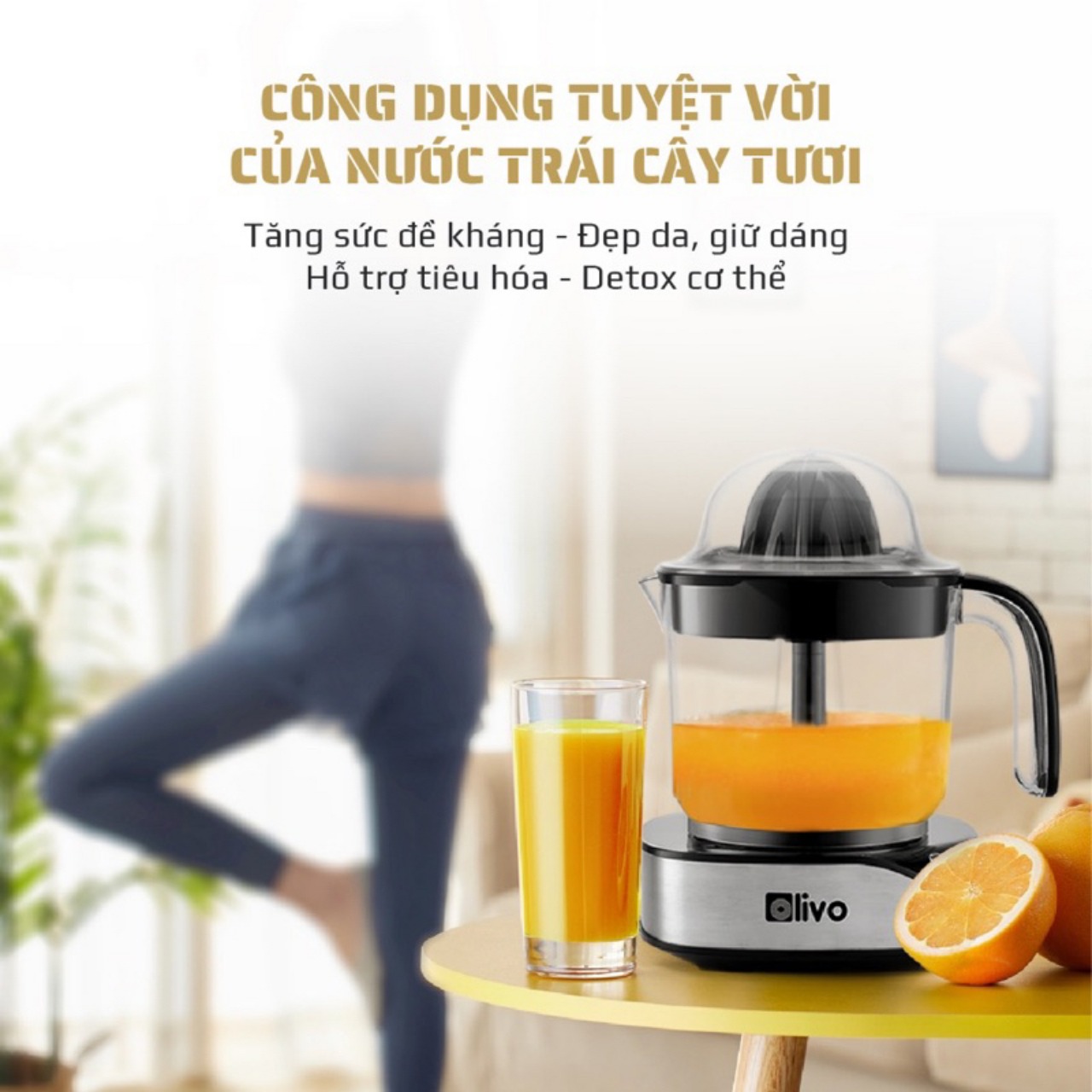 Máy Vắt Cam Olivo CJ12, 1.2Lit-40W, Hàng Chính Hãng