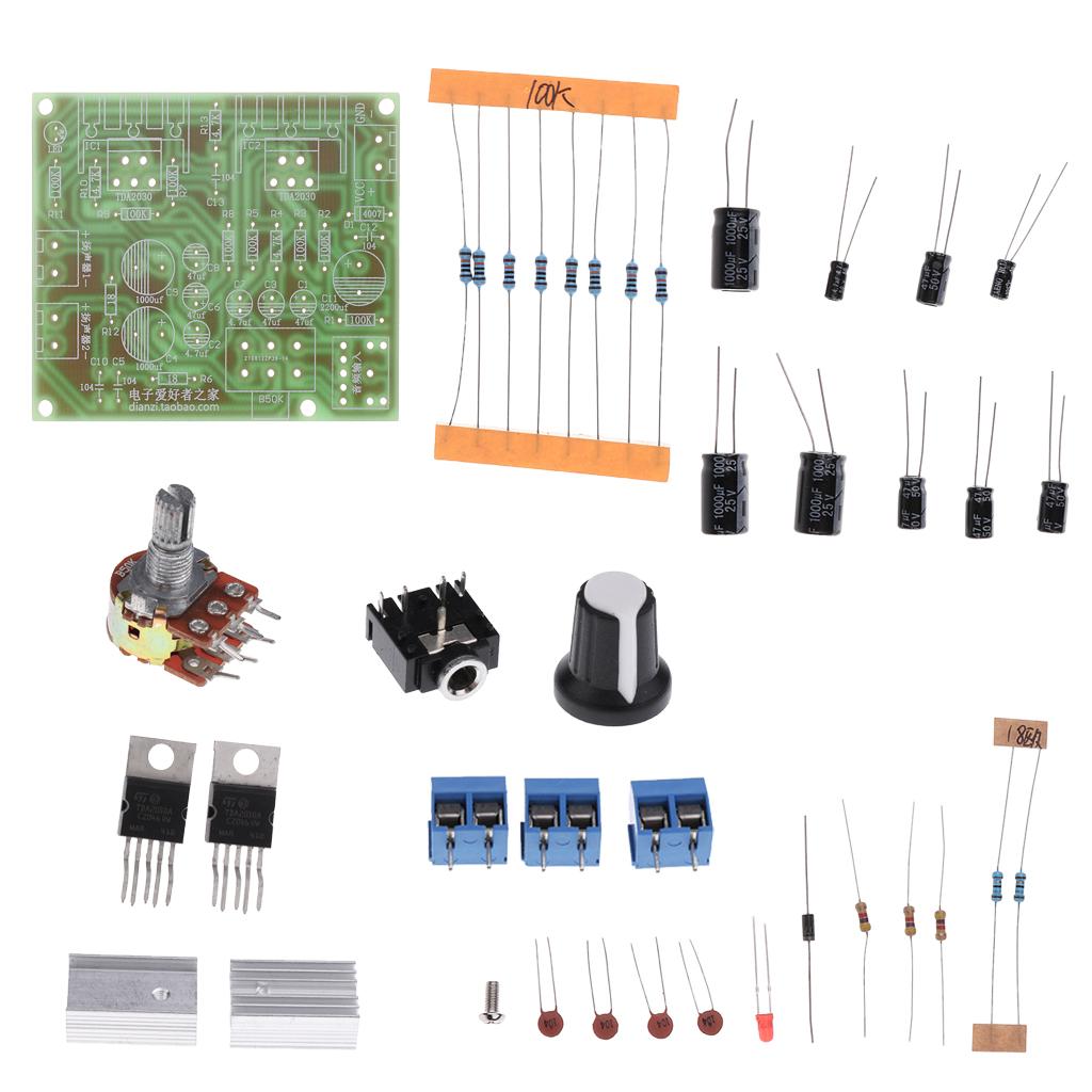 15W+15W Power Amplifier Module 12V DIY Kit 2.0 Dual-Channel Board for Study