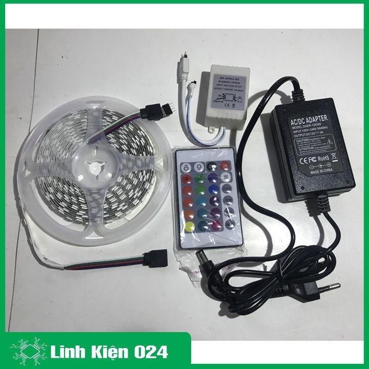 Combo Led dây đổi màu RGB 5050 kèm bộ điều khiển và nguồn