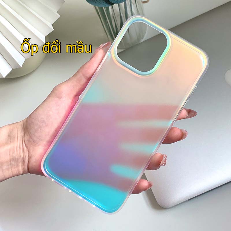 Ốp cho iphone 14 pro max/14 pro/13 prm laser đổi mầu siêu đẹp